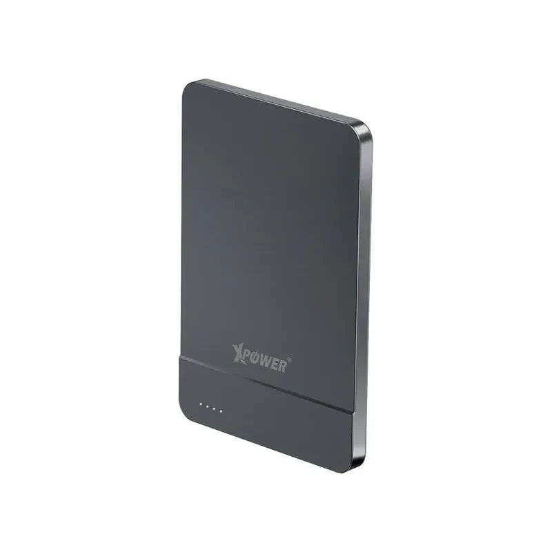 Xpower 5000mah 20w 2in1 Wireless Ultra Thin Power Bank - Grey - Tashqila Xpower 5000mah 20w 2in1 Wireless Ultra Thin Power Bank - Grey - Tashqila
